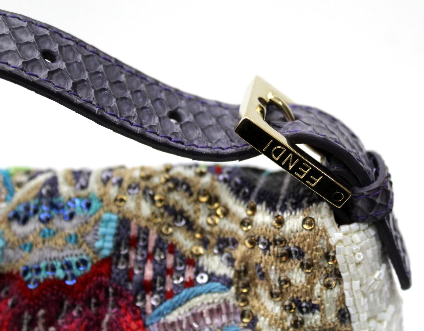 Gray Fendi Limited Edition Baguette Bag