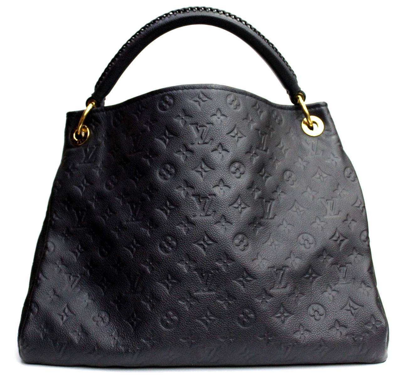Black Louis Vuitton Bleu Infini Monogram Empreinte Leather Artsy MM Bag