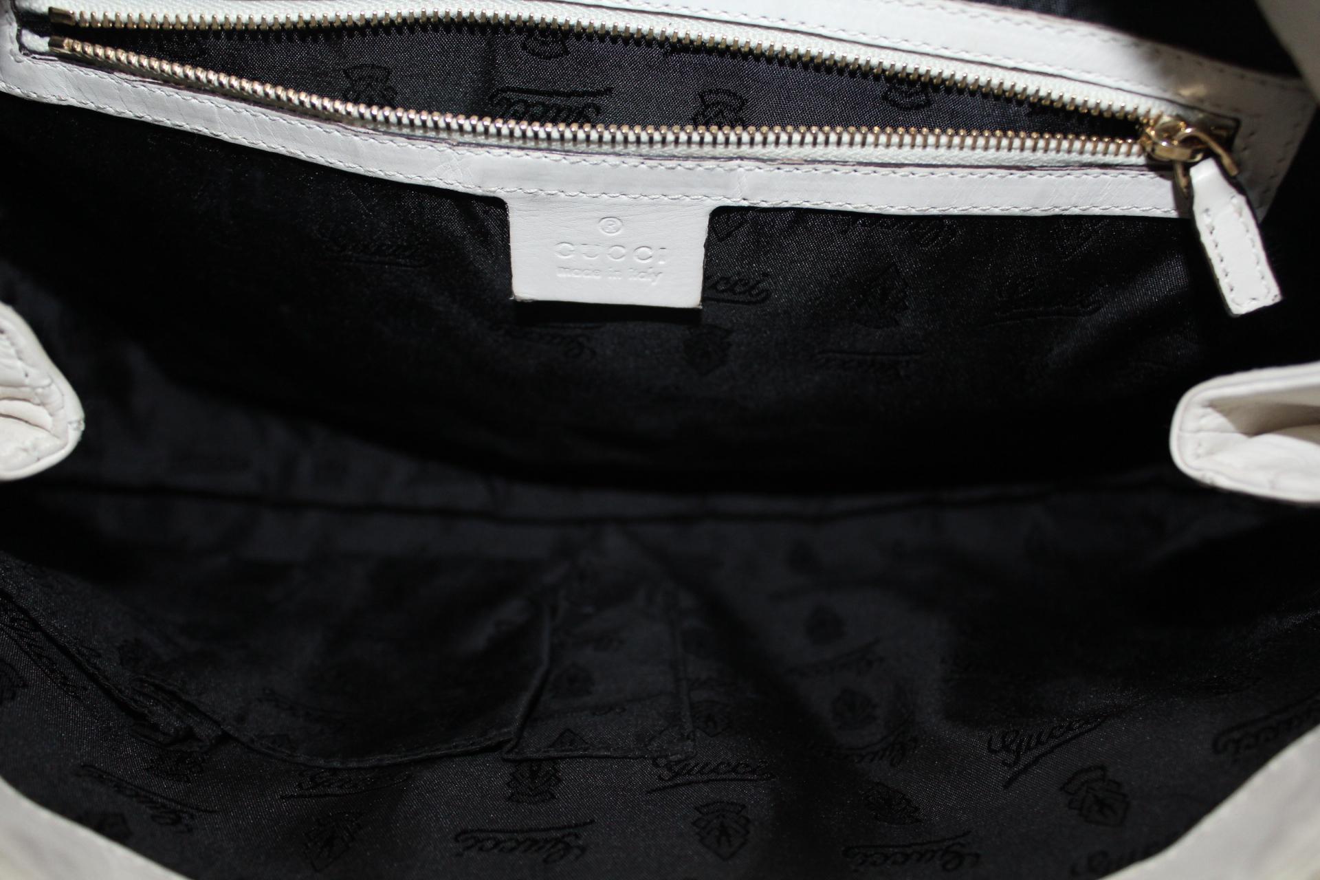 Women's Gucci Black Leather Hysteria Large Clutch Bag