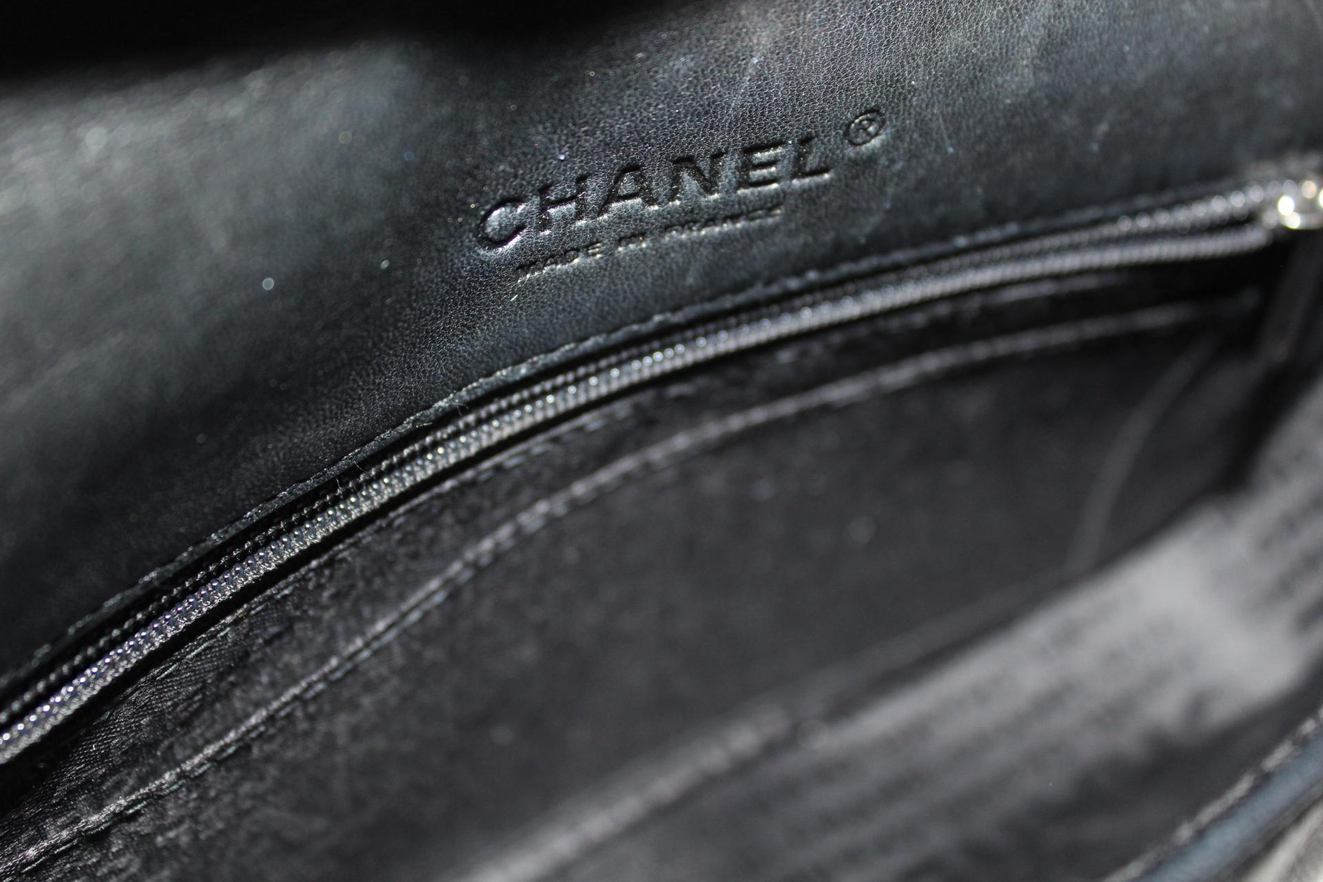 Chanel Black Leather Multiple Chain Bg  3
