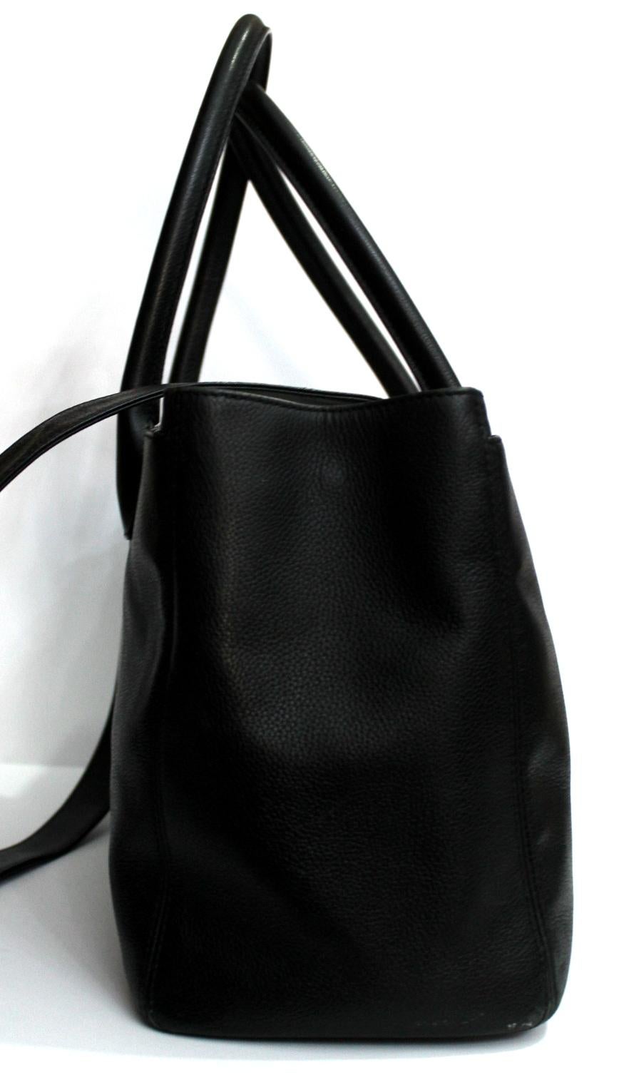 2013/2014 Chanel Black Leather Executive Bag 1