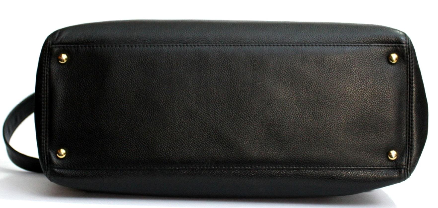 2013/2014 Chanel Black Leather Executive Bag 2