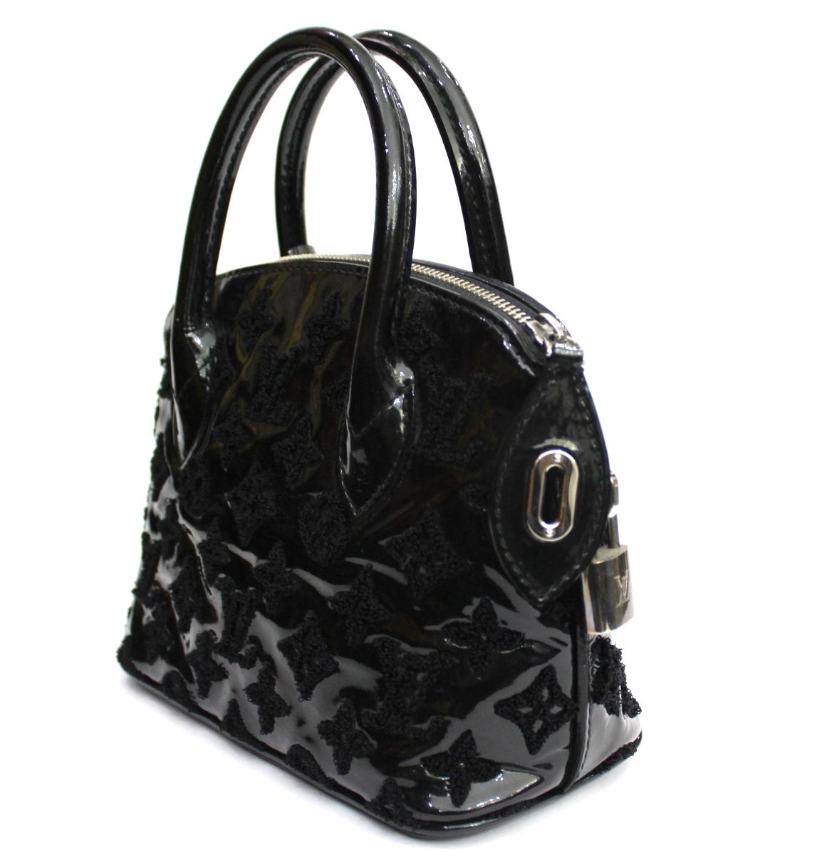 2012 Louis Vuitton Black Patent Leather Lockit Limeted Edition Bag 2