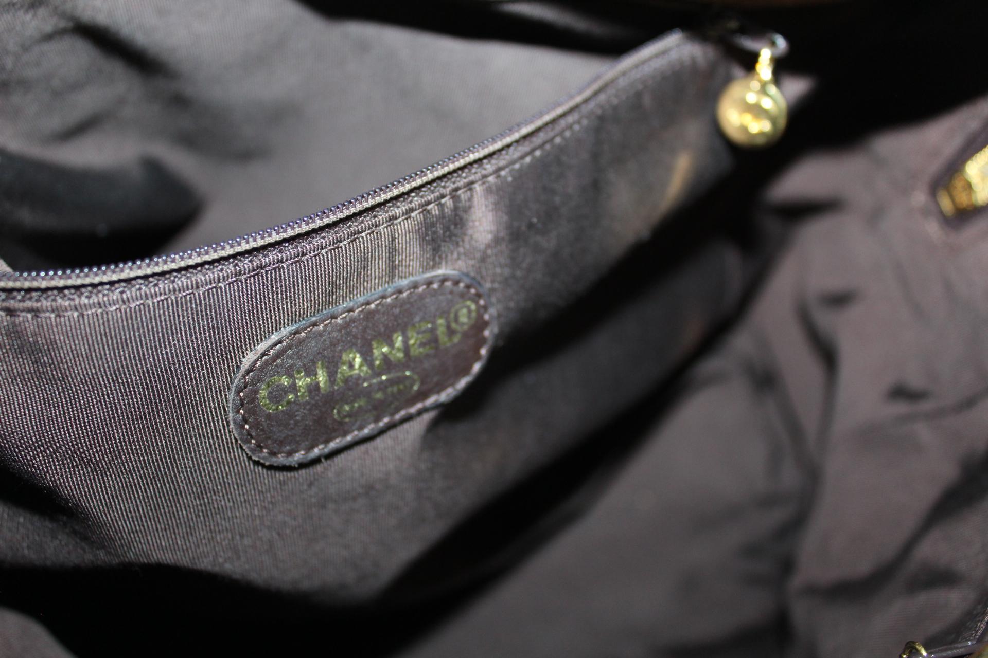 1990s Chanel Beige Chamois Vintage Shoulder Bag 2