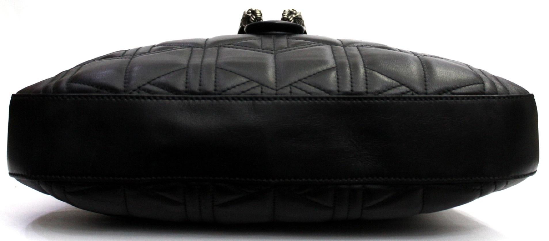 2017 Gucci Black Leather Dionysus Bag 3