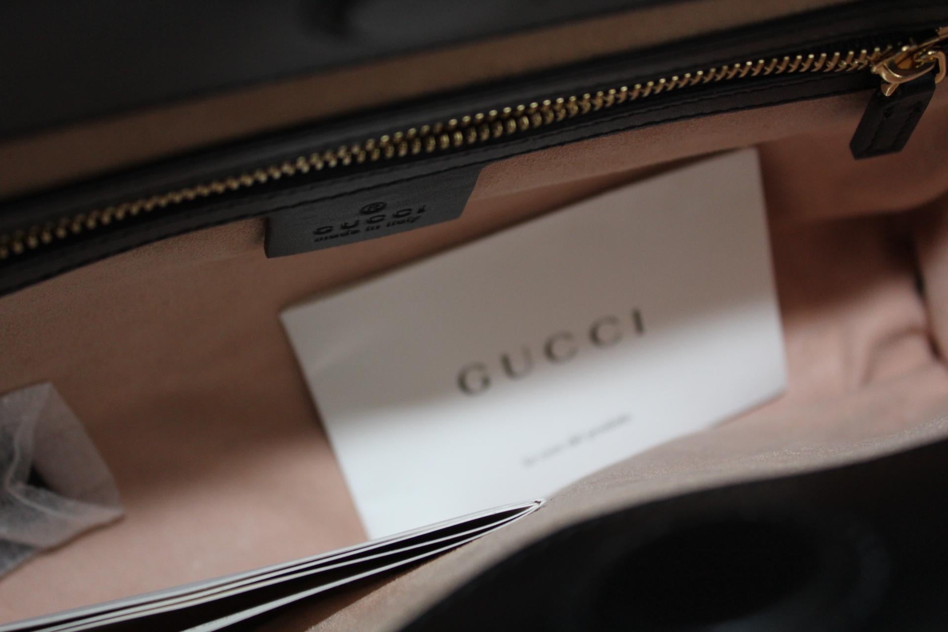 Gucci Black Leather Nymphea Bag 3