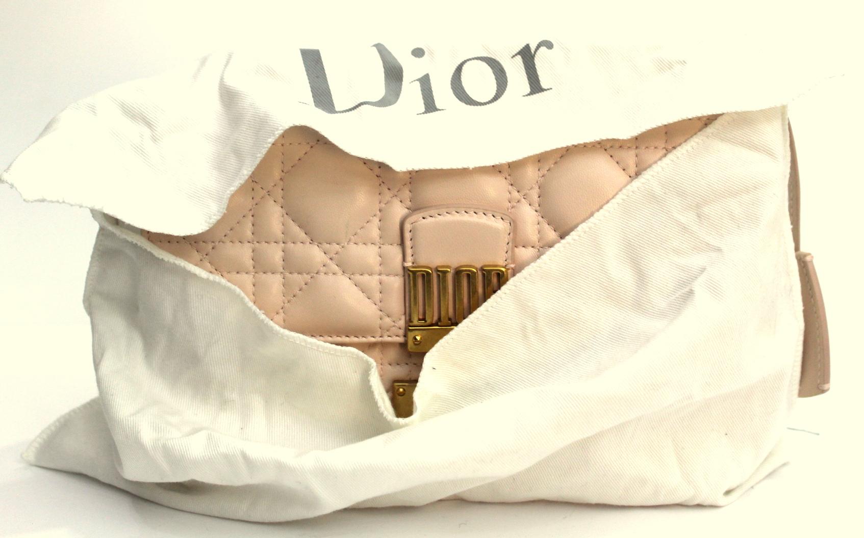 Dior Pink Leather Addict Shoulder Bag 5