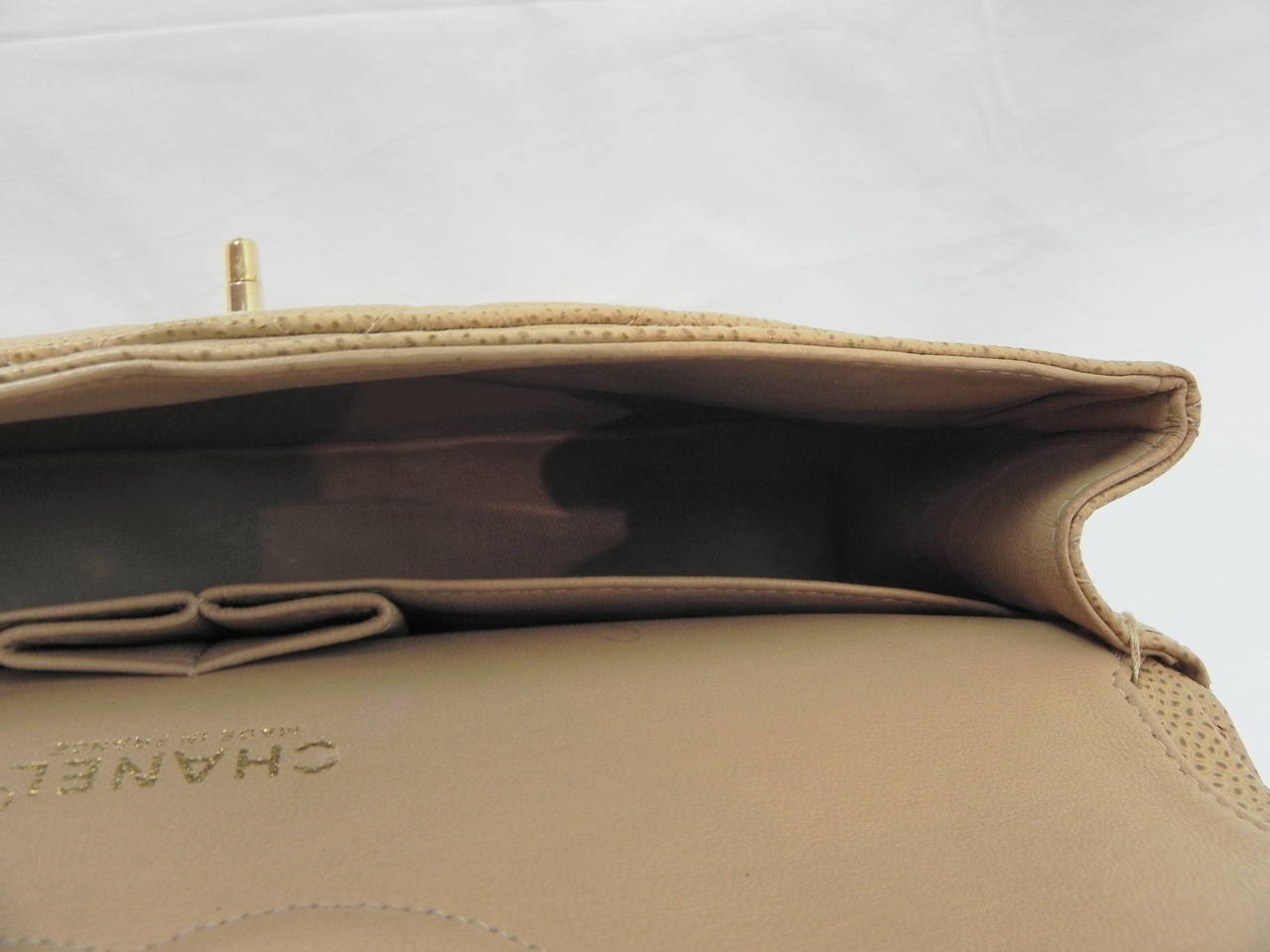 Chanel 25.5 Classic Caviar Beige Bag with Original Guarantee card & Box 3