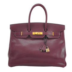 Hermes Birkin 35 cm Sienne Veau Epson , 2002