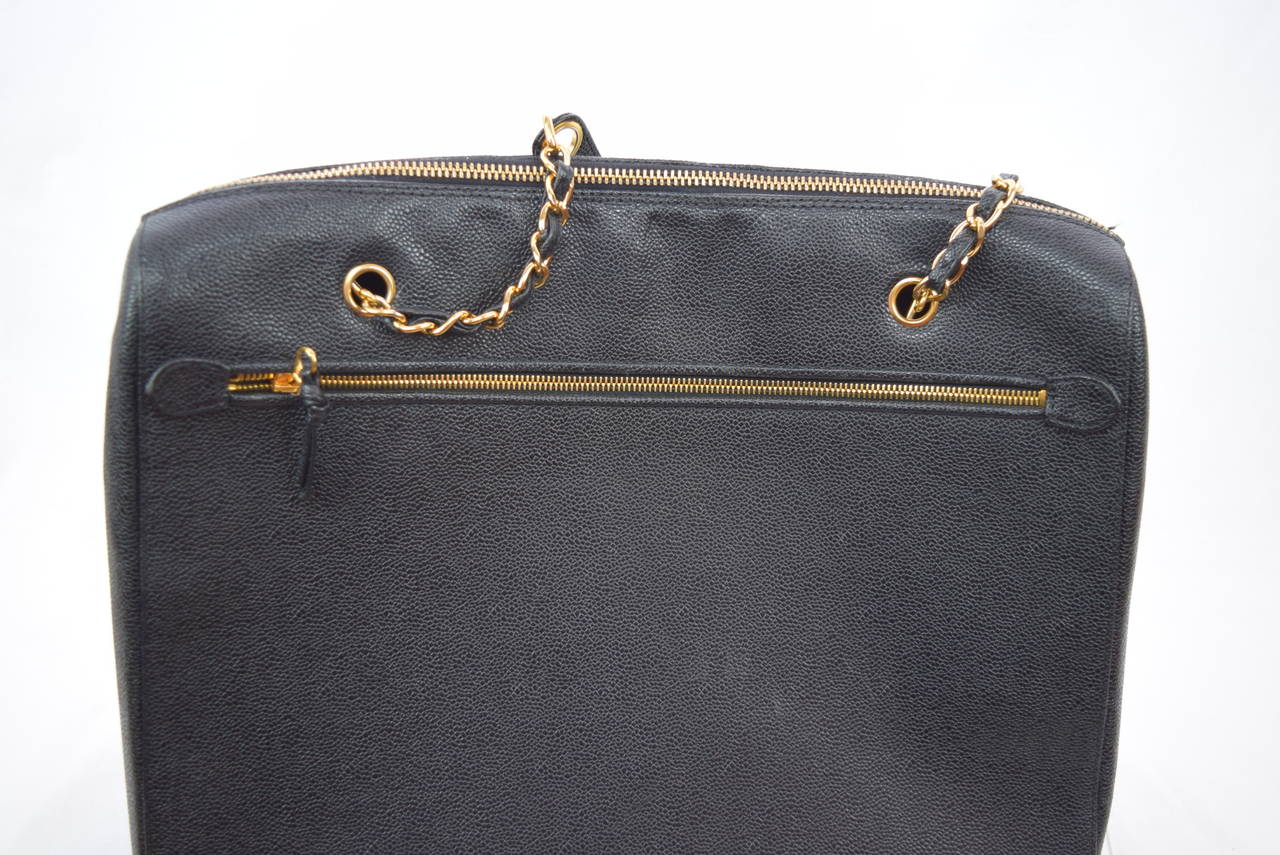 Chanel Boston Bag Black Caviar Shoulder Bag :Circa :1999 2