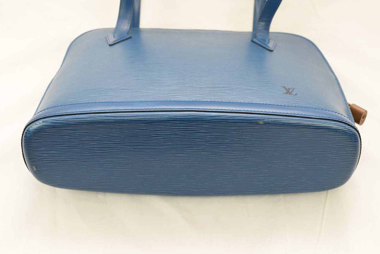 Louis Vuitton Epi Blue Lussac Bag .Circa :1995 :Discontinued Model 1