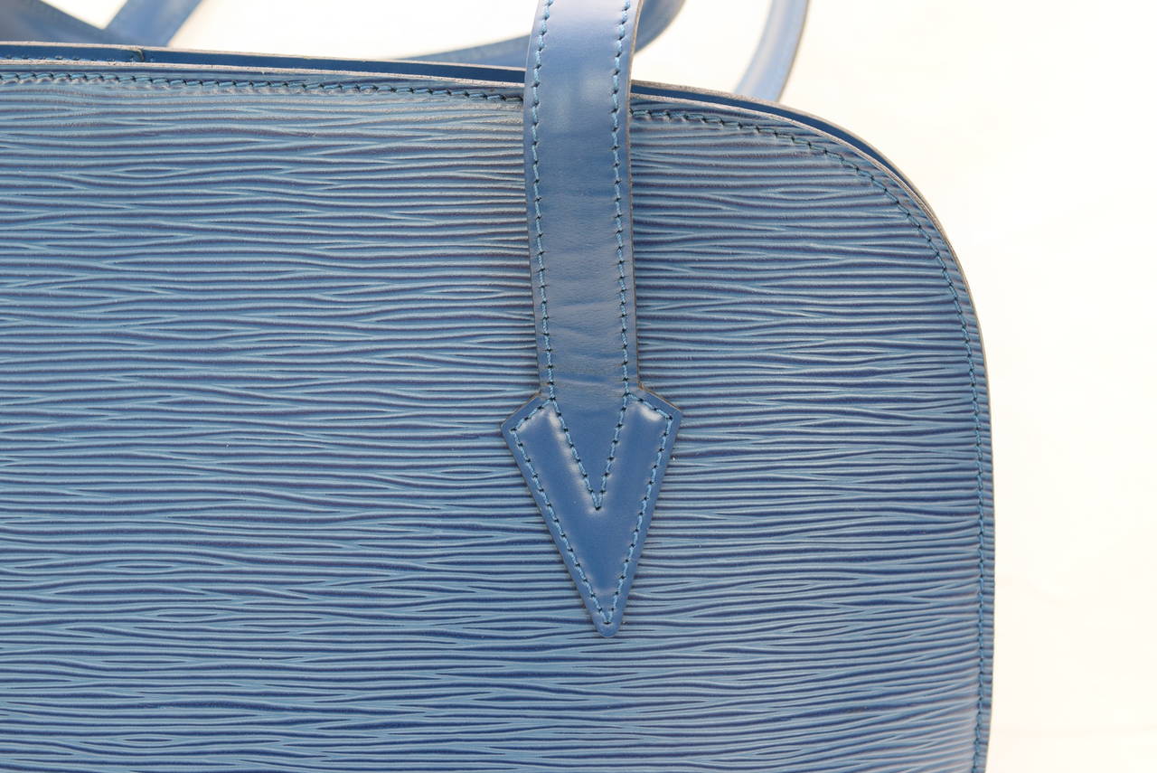 Louis Vuitton Epi Blue Lussac Bag .Circa :1995 :Discontinued Model 2