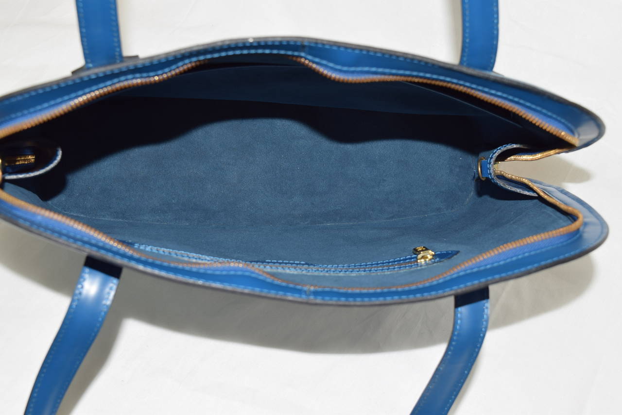 Louis Vuitton Epi Blue Lussac Bag .Circa :1995 :Discontinued Model 5