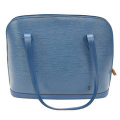 Louis Vuitton Epi Blue Lussac Bag .Circa :1995 :Discontinued Model
