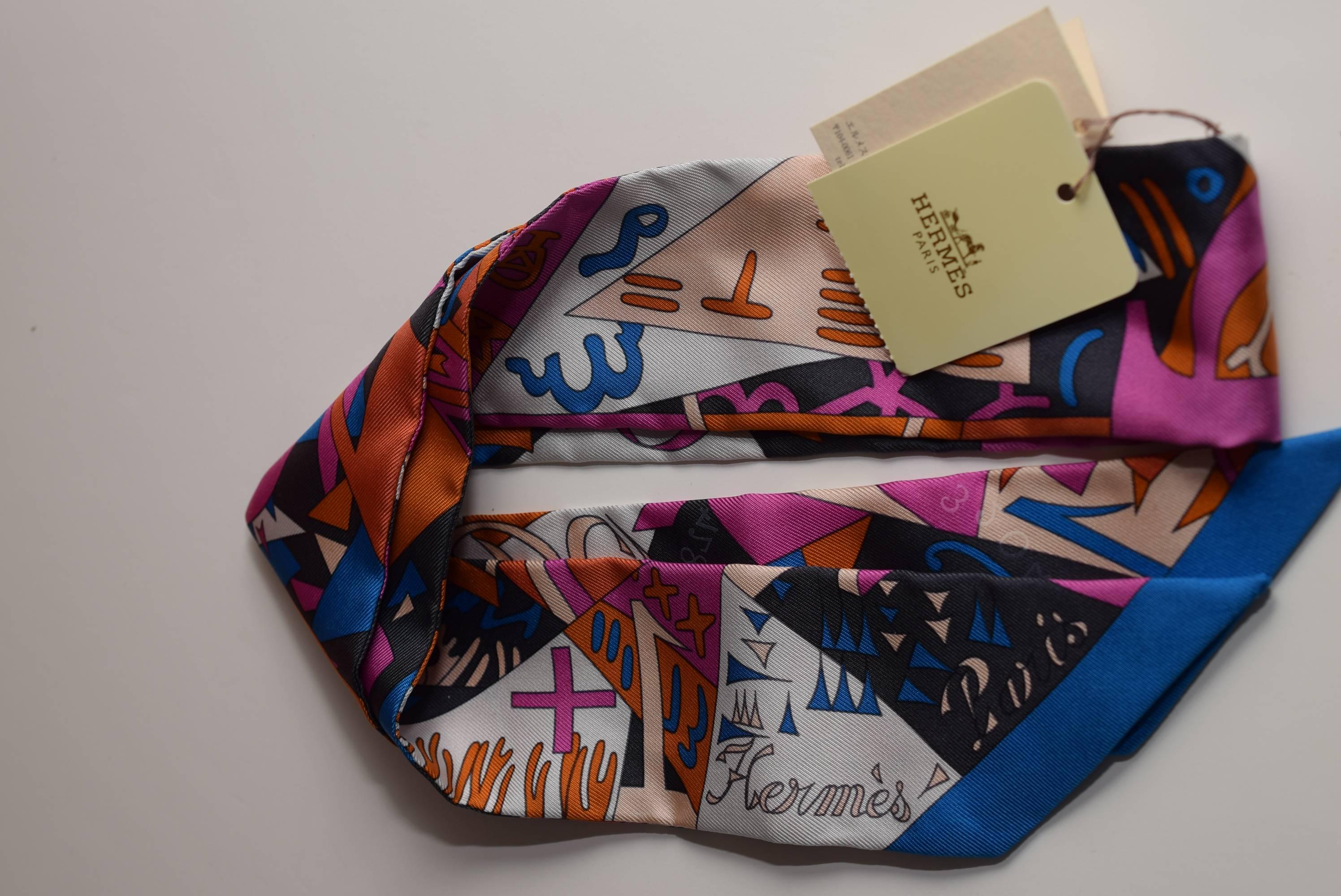 HERMÈS Double Sens Reversible Pink / Brown Tote Bag & Scarf 5