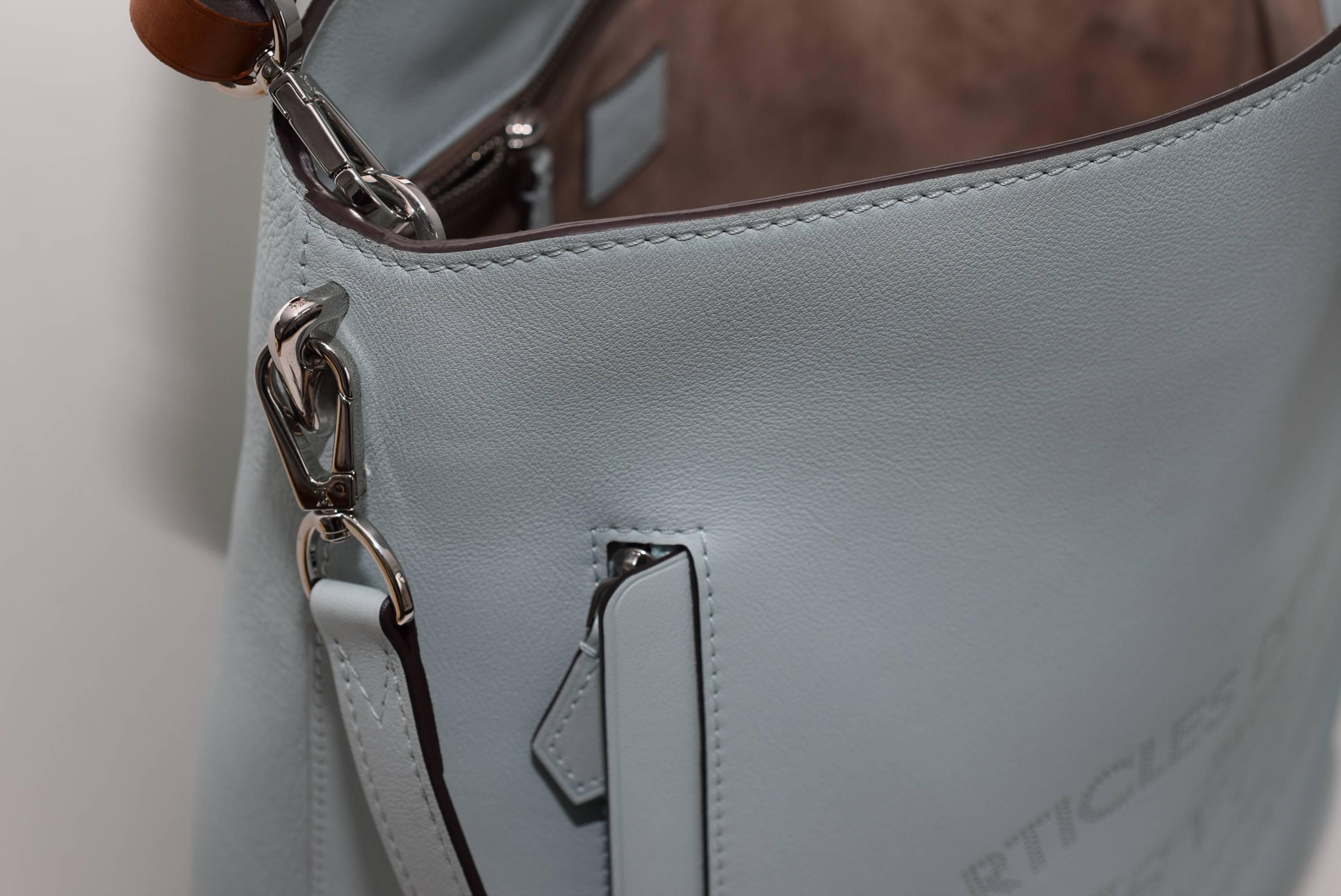 Louis Vuitton Veau Soie Parnassea Bagatelle Hobo Azur aus Kalbsleder Damen