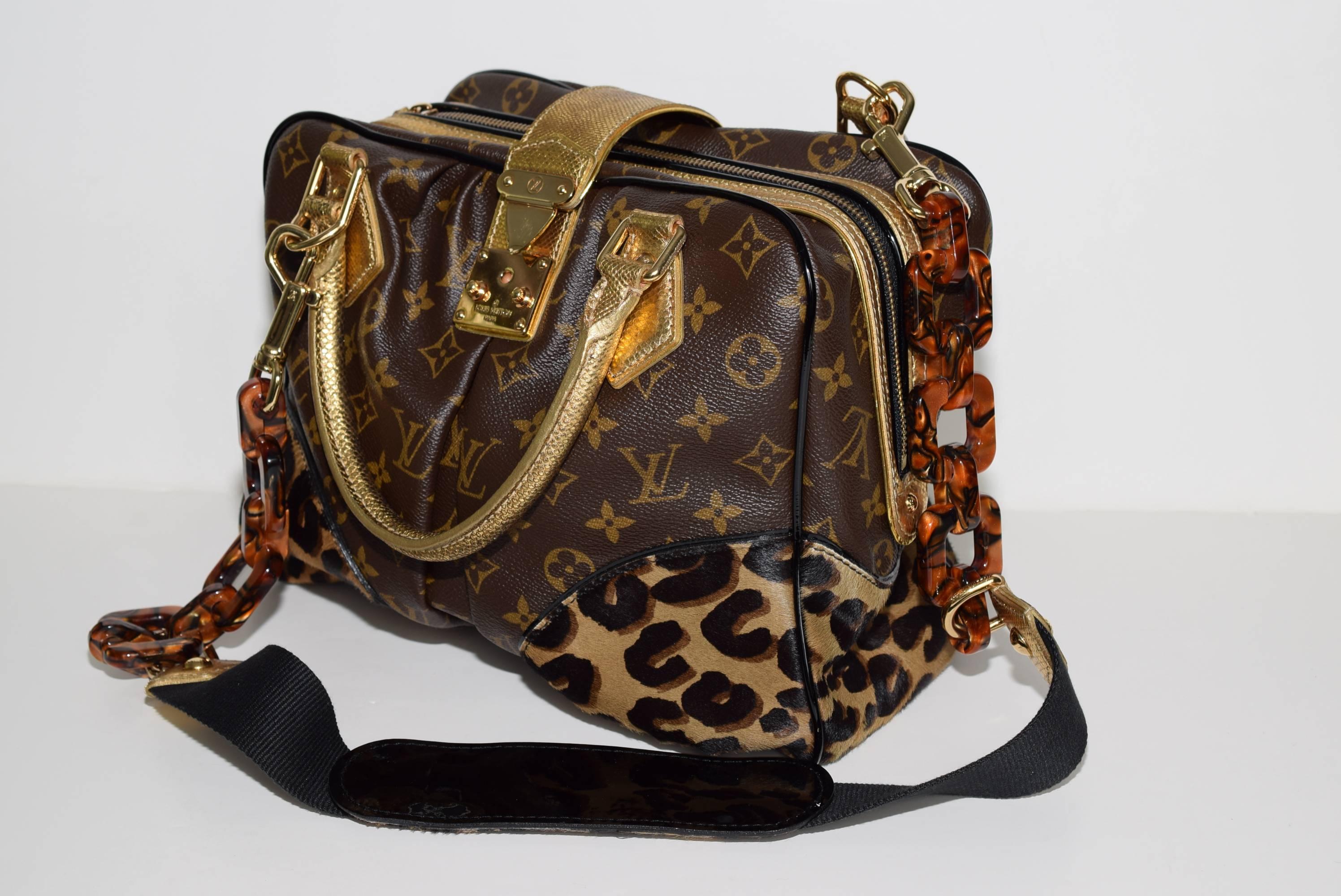 louis vuitton leopard purse