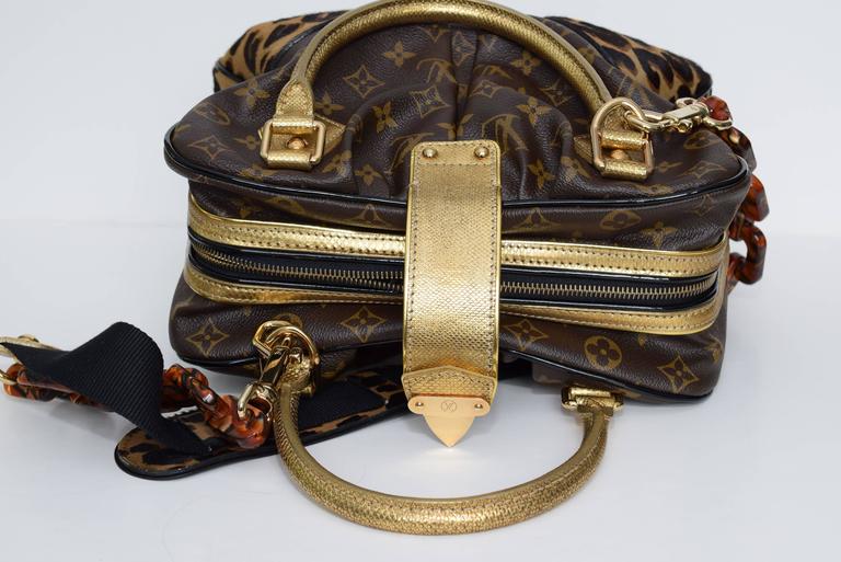 RARE Limited Edition Louis Vuitton Monogram and Leopard Pony Hair Adele Bag