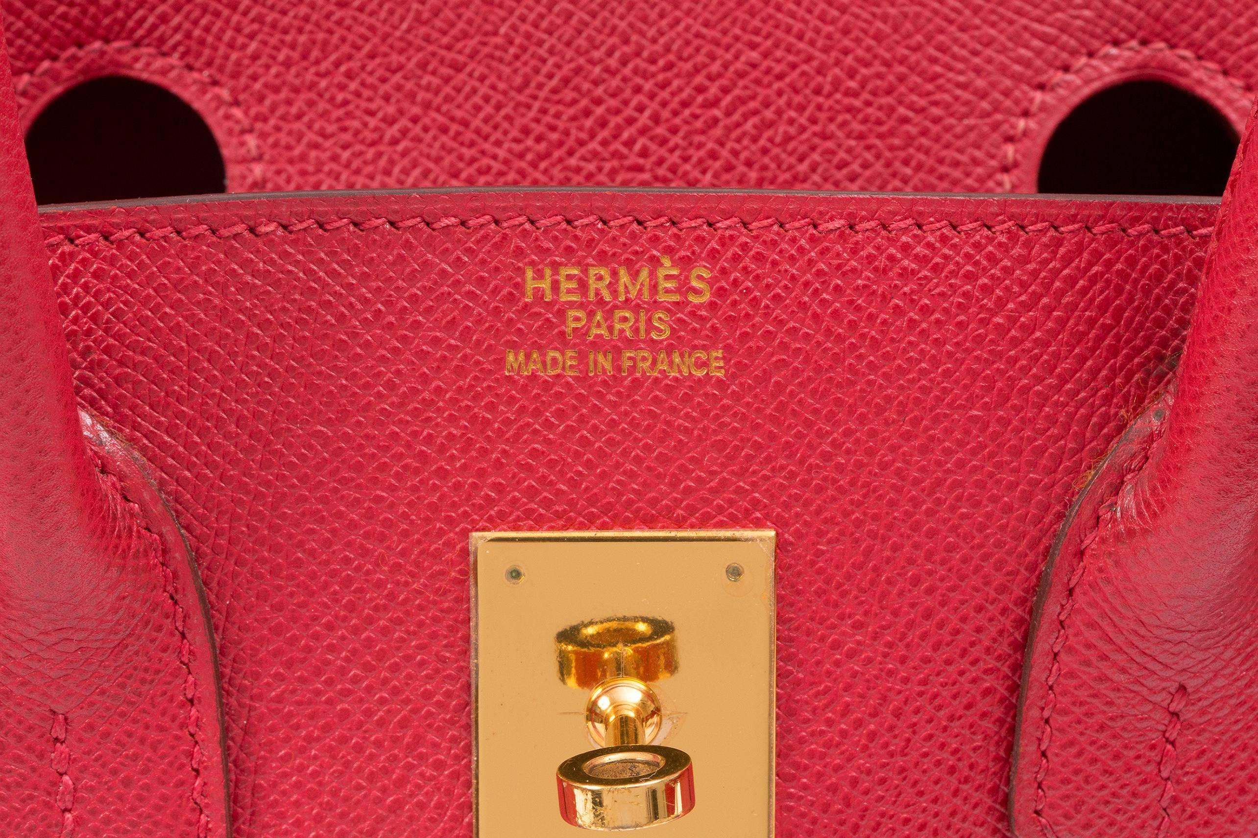 Hermes Birkin 35cm Red  For Sale 4