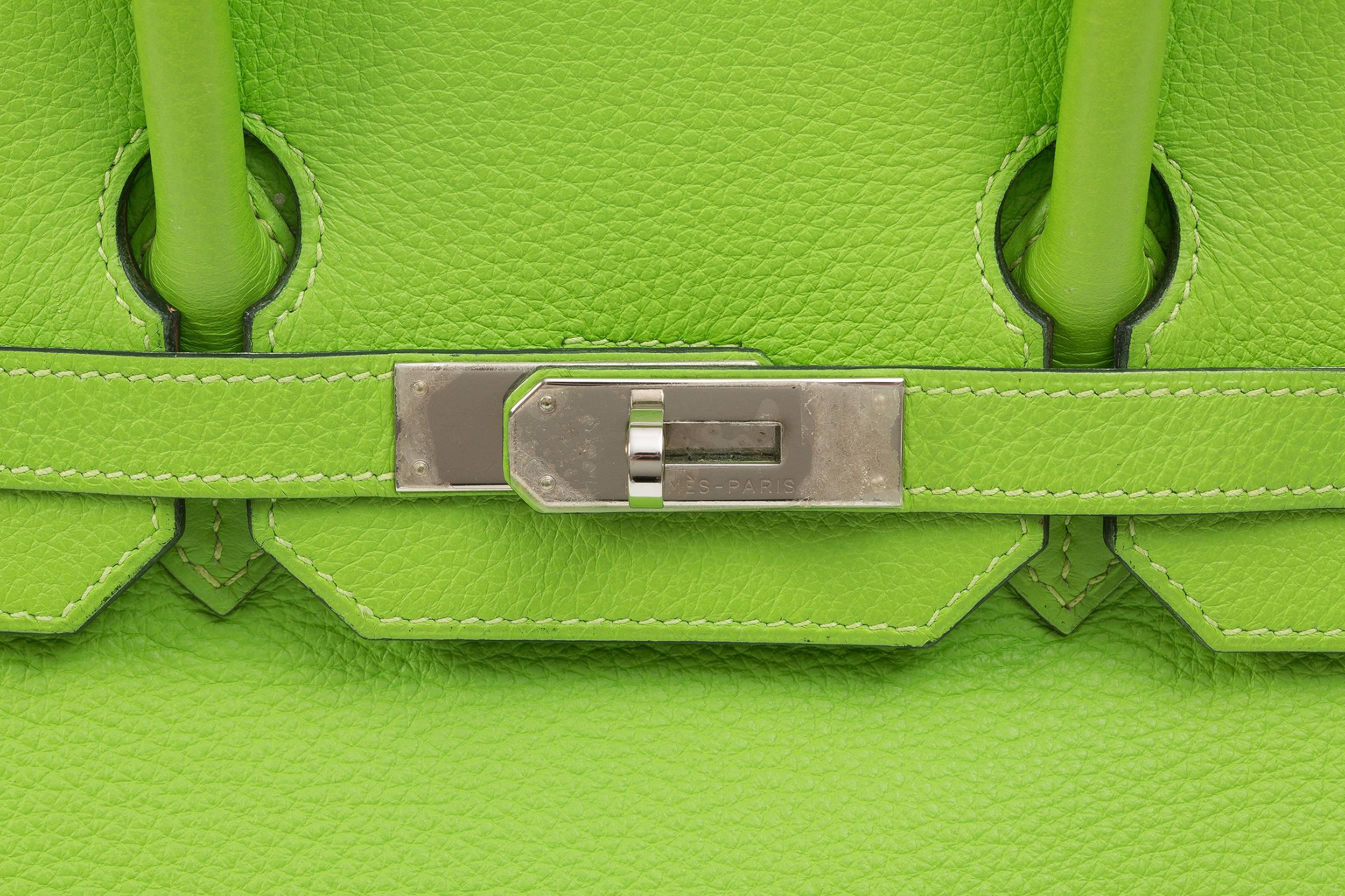 Hermes Birkin Apple Green 35cm 2003 For Sale 2