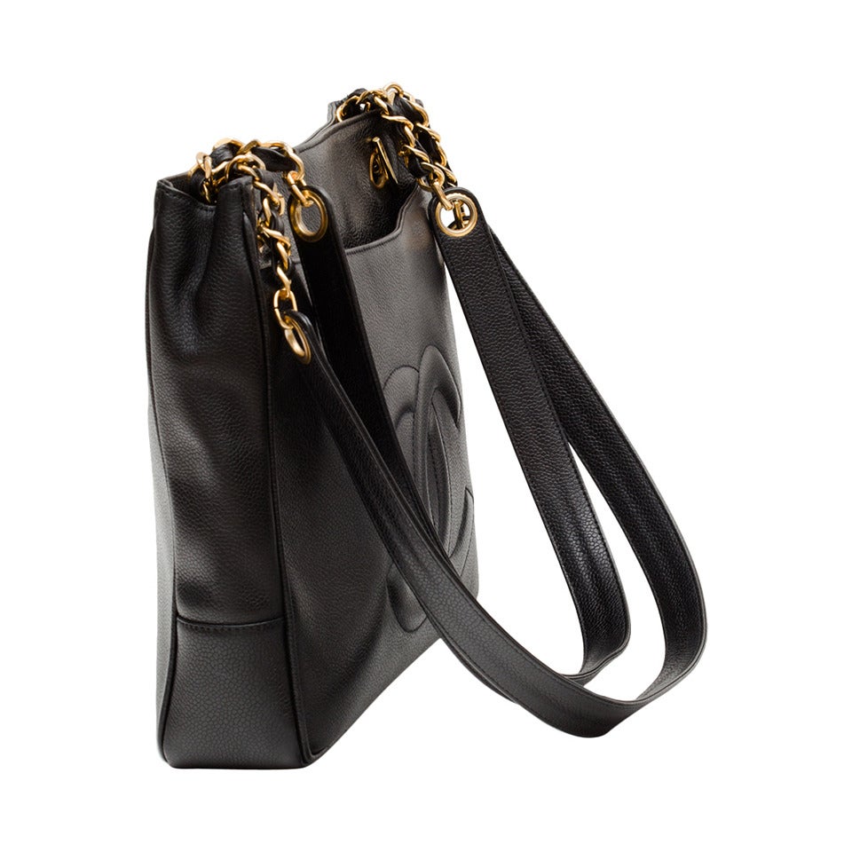 Chanel Black Caviar Shoulder Bag...