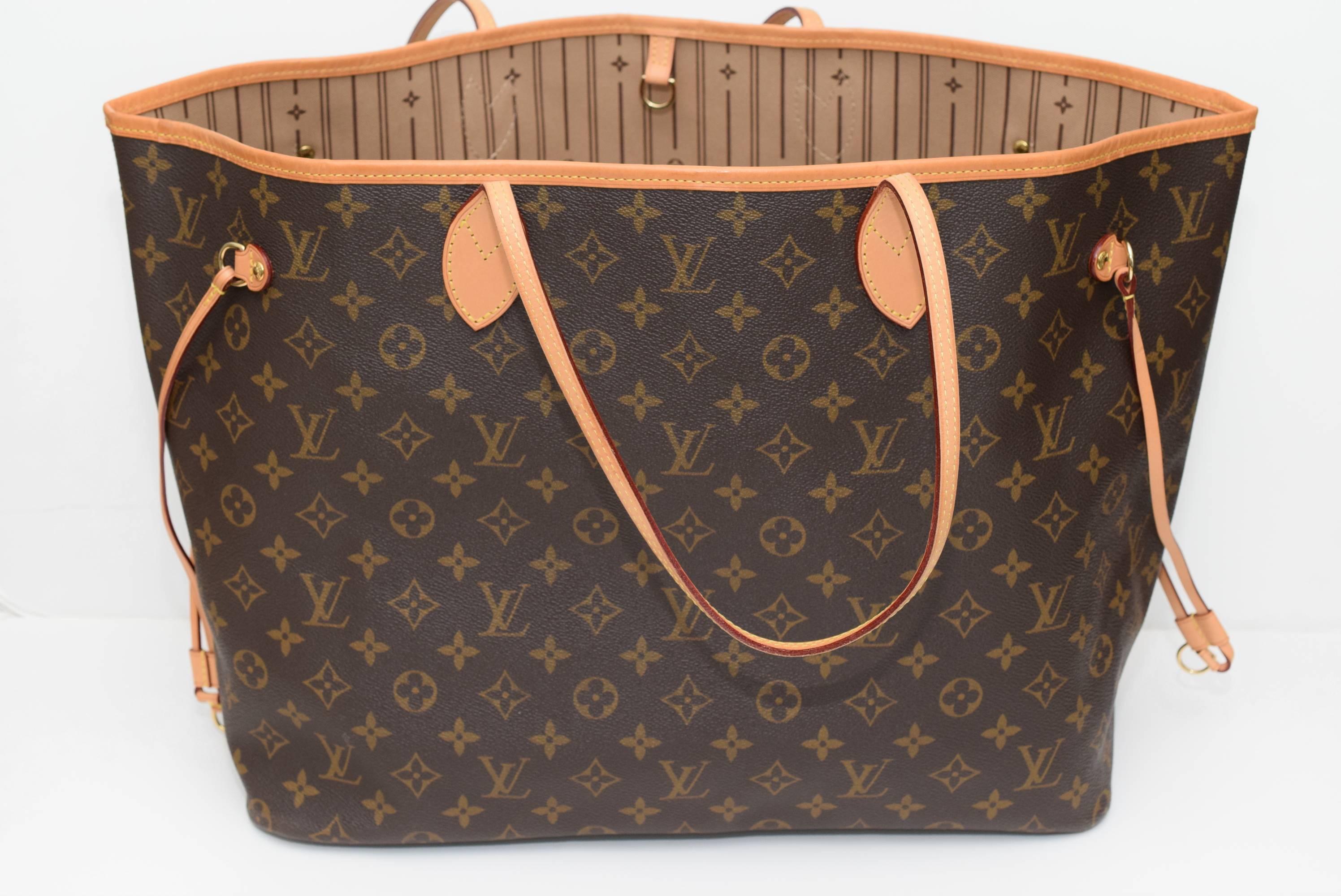 Louis Vuitton Neverfull Gm Monogram  In Excellent Condition For Sale In New York, NY