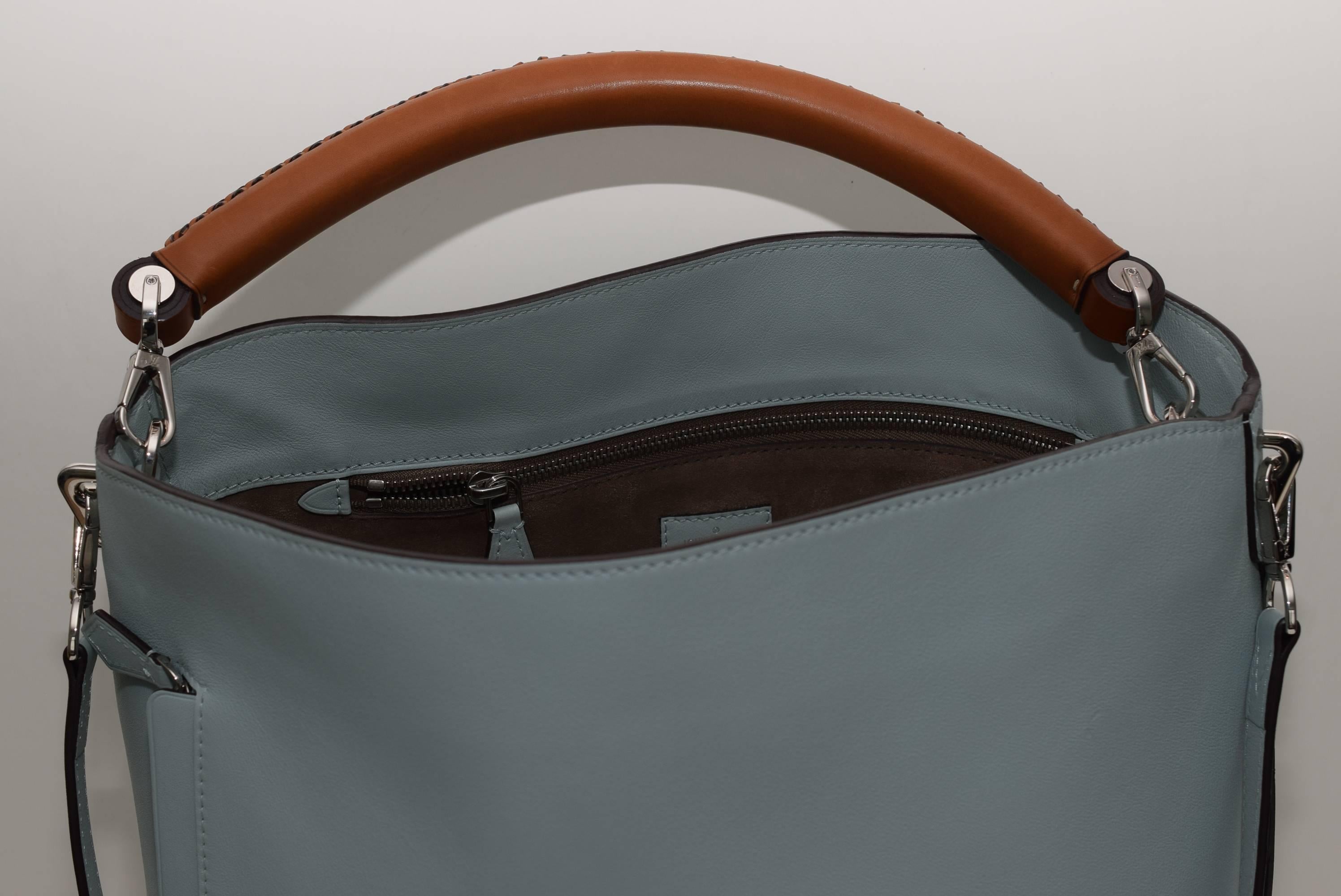 Louis Vuitton Veau Soie Parnassea Bagatelle Hobo Azur aus Kalbsleder 4