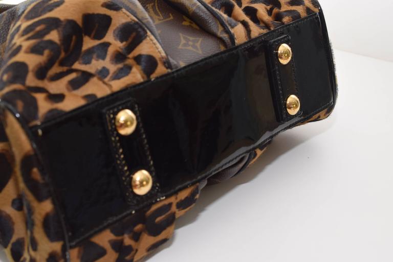 Louis Vuitton Limited Edition Monogram Leopard Adele Chain Boston