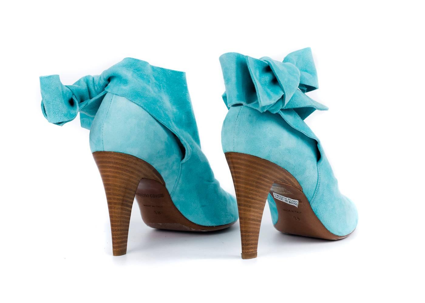 baby blue ankle boots