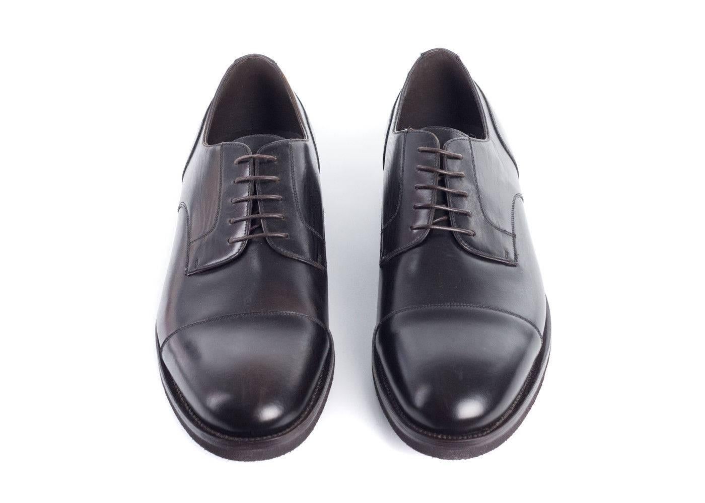 rand New in Original Box with Dust Bag
Retails in Stores and Online for $1150
Size EU 44/ US 11 Fits True to Size

This Brunello Cucinelli leather derby shoe made of the smoothest leather material delivers the epitome of Italian craftsmanship .