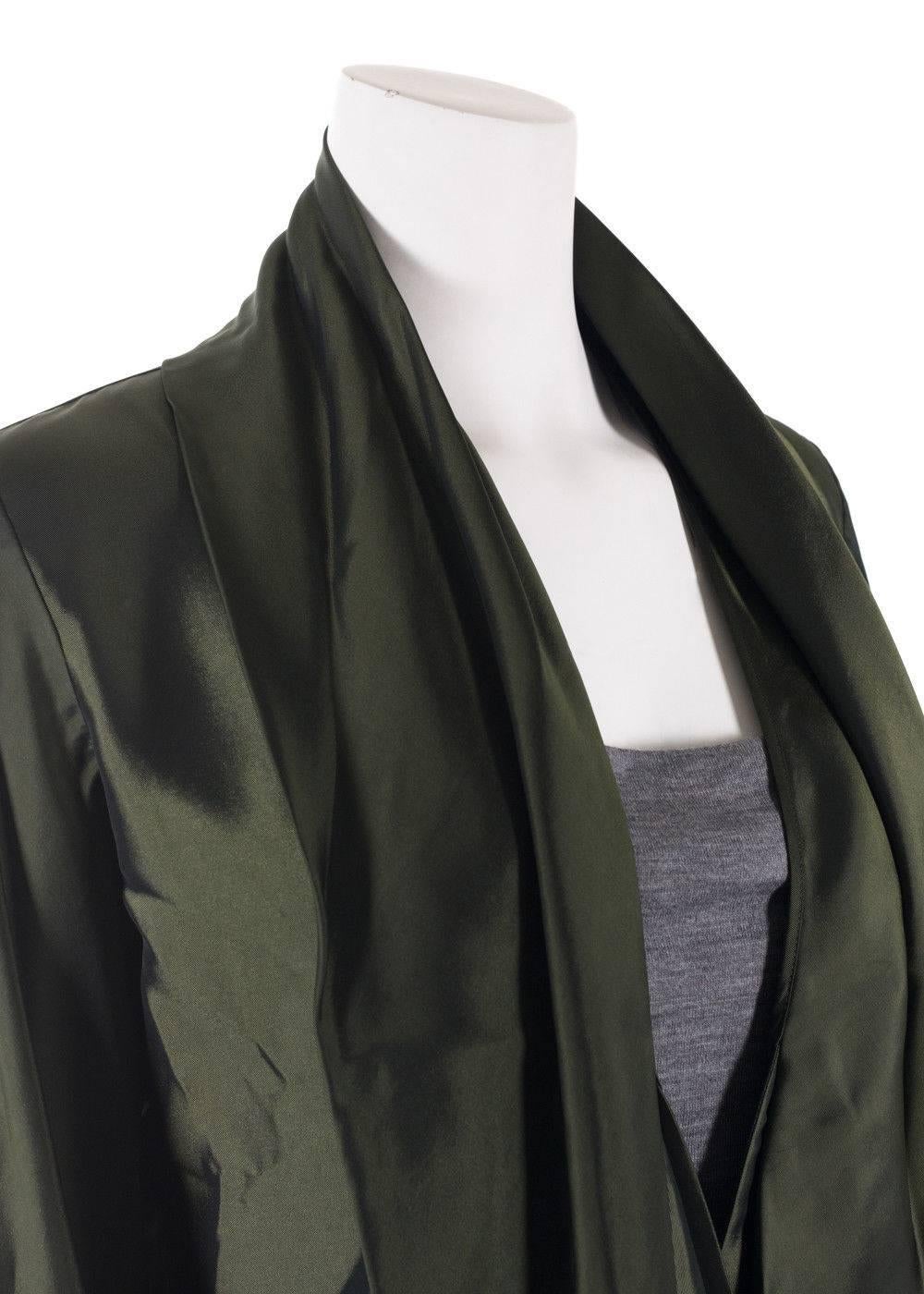 Brand New Haider Ackermann Draped Satin Blouse
Original Tag
Retails in Stores & Online for $2615
Women's Size EUR 38/ US 0 Fits True to Size

Dare to wear your Haider Ackermann Blouse? Your sophisticated satin top is the perfect blend of militant