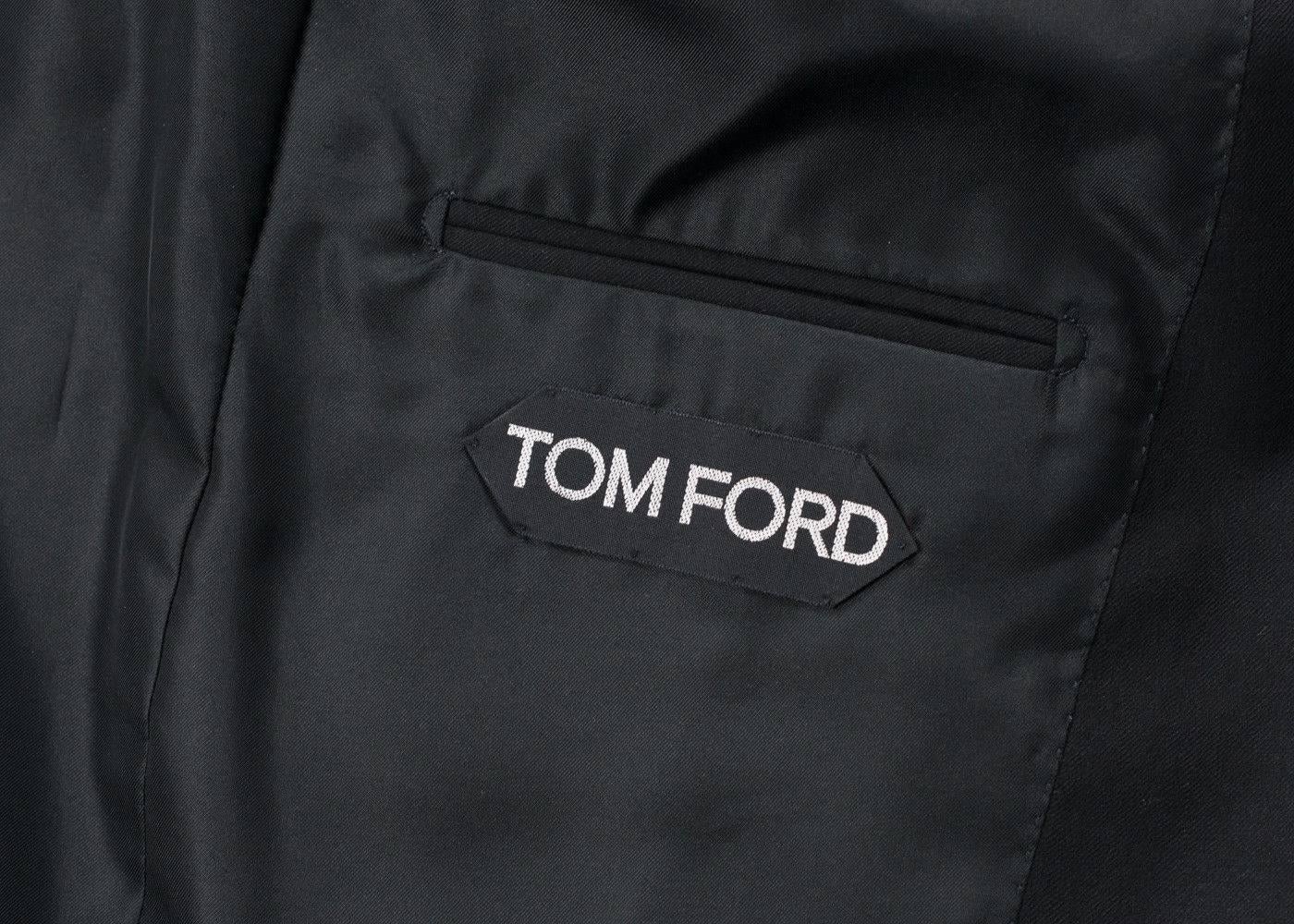 Tom Ford Black Shelton Base Cashmere Cardigan Jacket  In New Condition For Sale In Brooklyn, NY