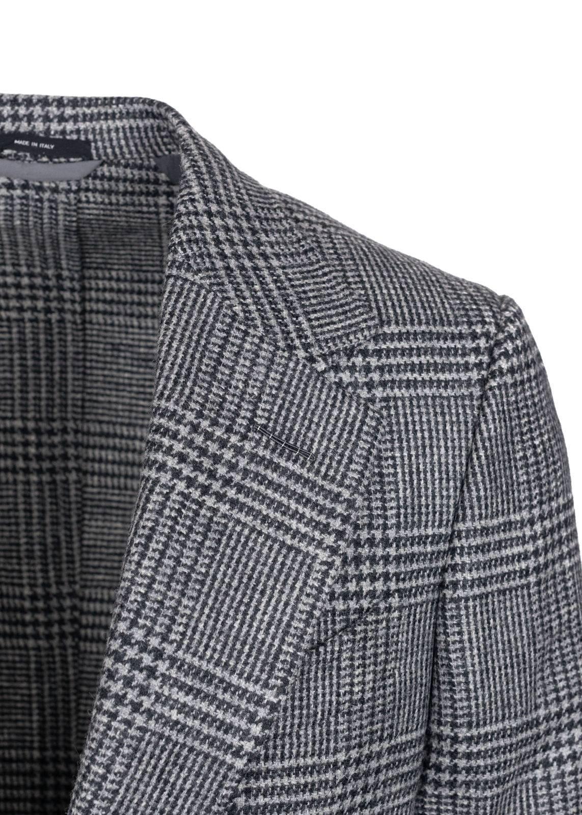 Gray Tom Ford Prince Wales Houndstooth Shelton Sports Coat Jacket 48R 38R ret $3890 For Sale