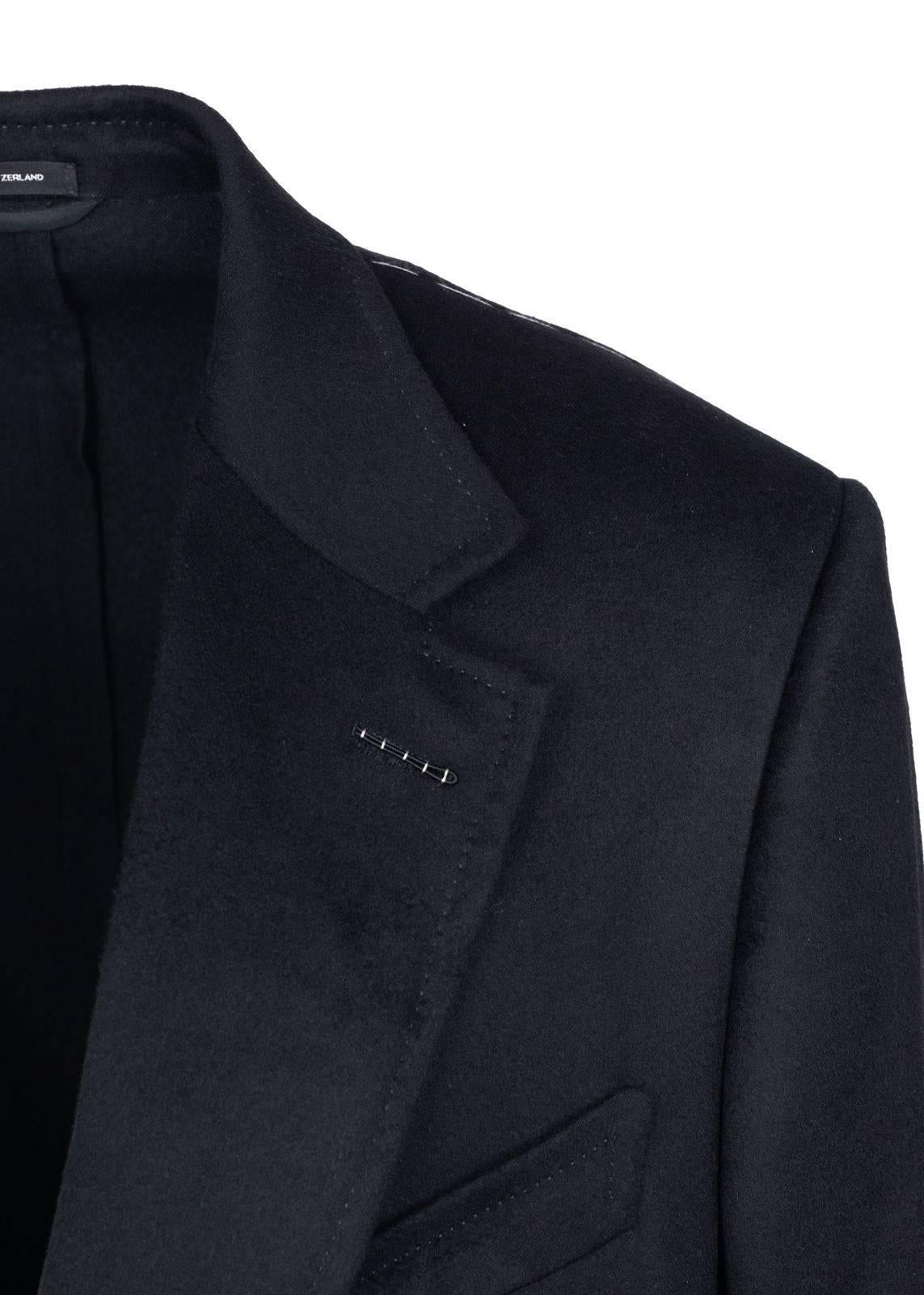 Tom Ford Black 100% Cashmere Shelton Cardigan Sports Jacket Sz 56L/46L RTL$3820 For Sale 1