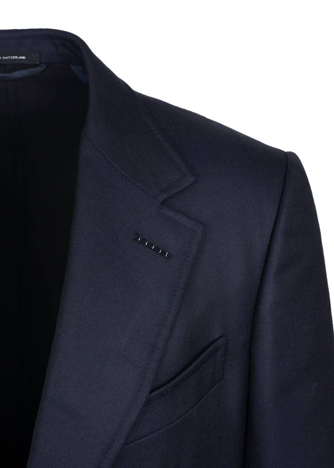 Tom Ford Shelton Navy Wool Blazer Sports Jacket 48R 38R ret $3750 In Excellent Condition For Sale In Brooklyn, NY