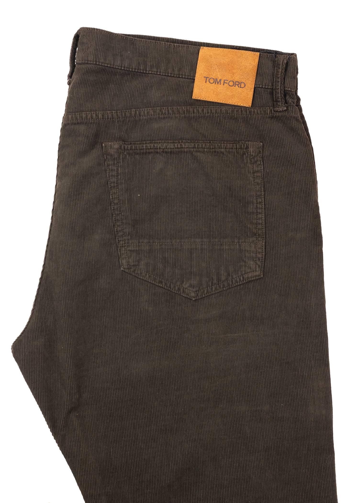 Tom Ford Denim Jeans Brown Wash Size 38 Regular Fit Model In New Condition For Sale In Brooklyn, NY