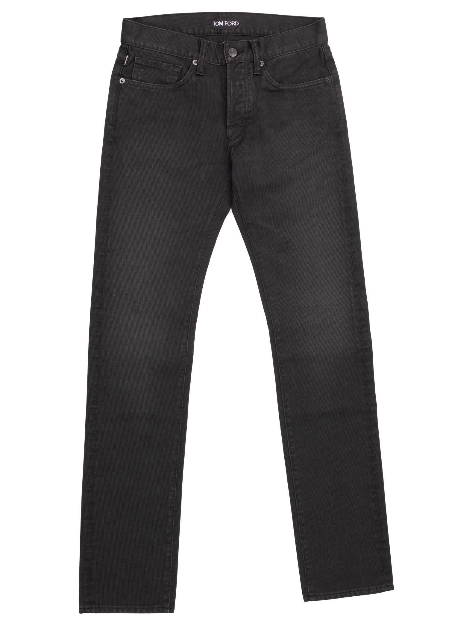 You can always rely on your Tom Ford Straight Leg Jeans for the occasion. This timeless pair was designed using durable cotton, a straight fit, and a four button front fly design. Pair these jeans with a slouchy white top for the perfect all purpose