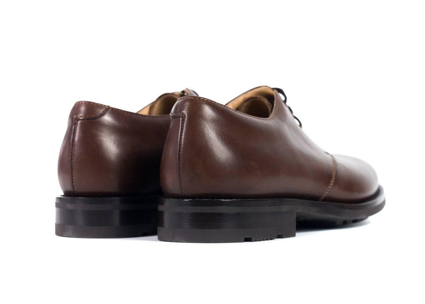 Church's lace up shoes in a gorgeous brown leather. These lace up shoes are perfect for professional occasions or worn as a trendy casual look. Pair it with a pair of culottes or black jeans with a striped button down or feminine blouse for a chic