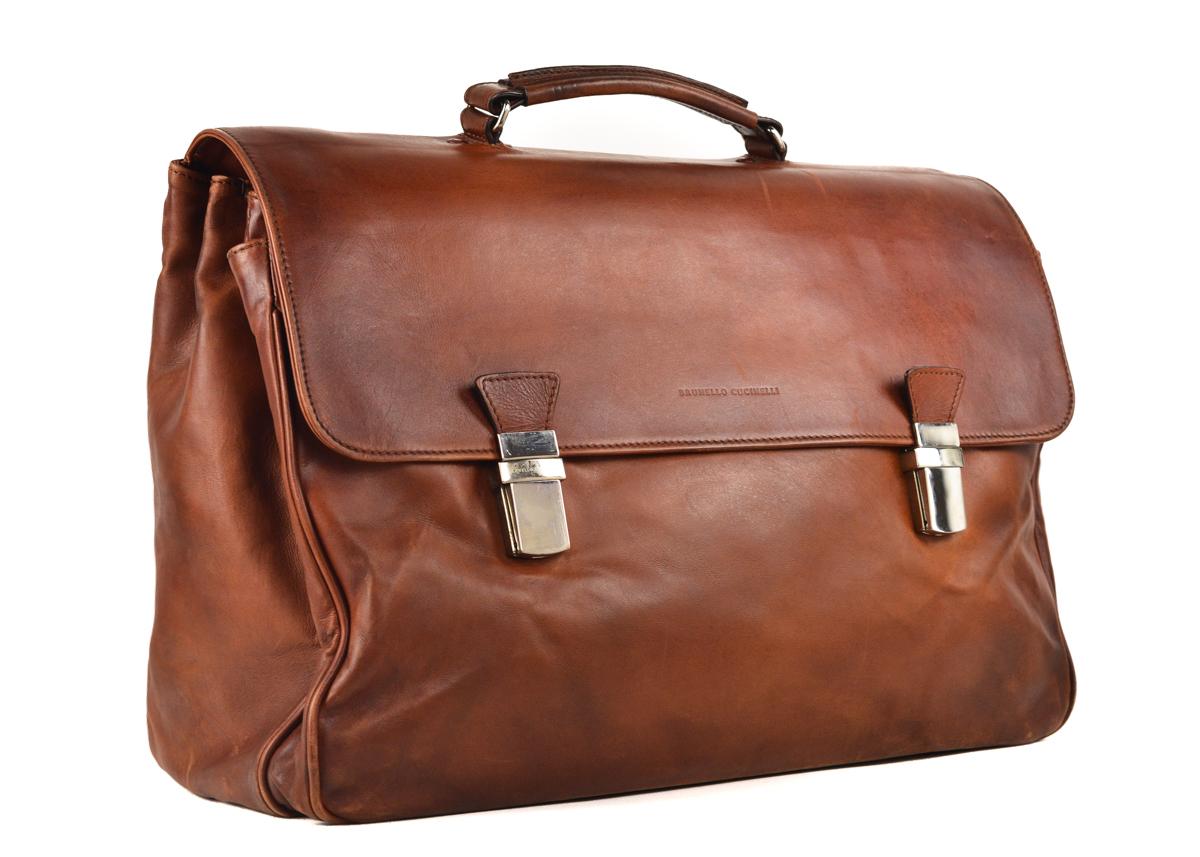 Classic In Its Conception And Contemporary In Its Construction This Brunello Cucinelli Briefcase Is An Ideal Travel Companion Whether Youre Going Downtown Uptown Or Around The World. The Balance Of Nuances Makes Each Garment Unique And Enriches Each
