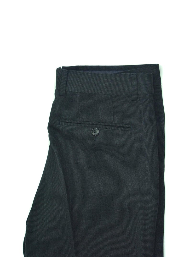 Tom Ford Men's Navy Blue Twill Wool Pleated Trousers For Sale at 1stDibs