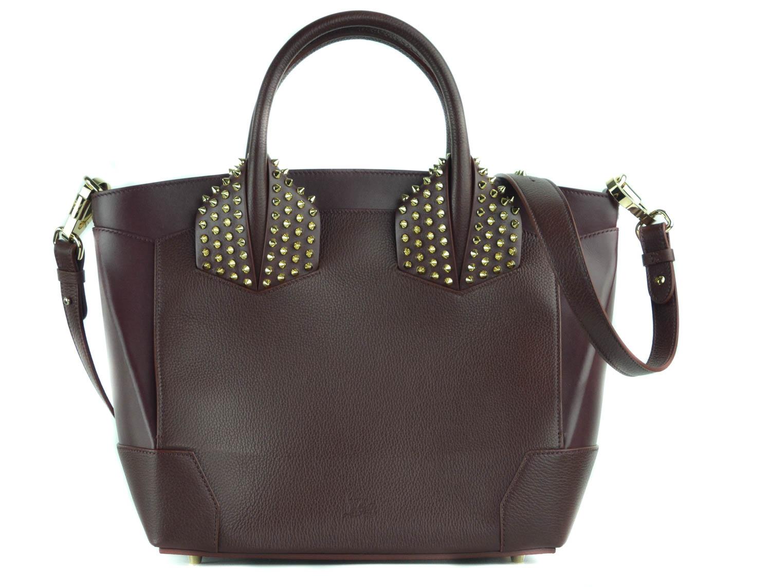 Christian Louboutin Burgundy Calfskin Large Eloise Bag In New Condition For Sale In Brooklyn, NY