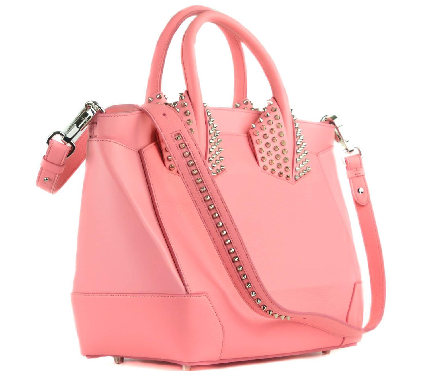 Christian Louboutin Women's Eloise Pink Large Tote For Sale 2