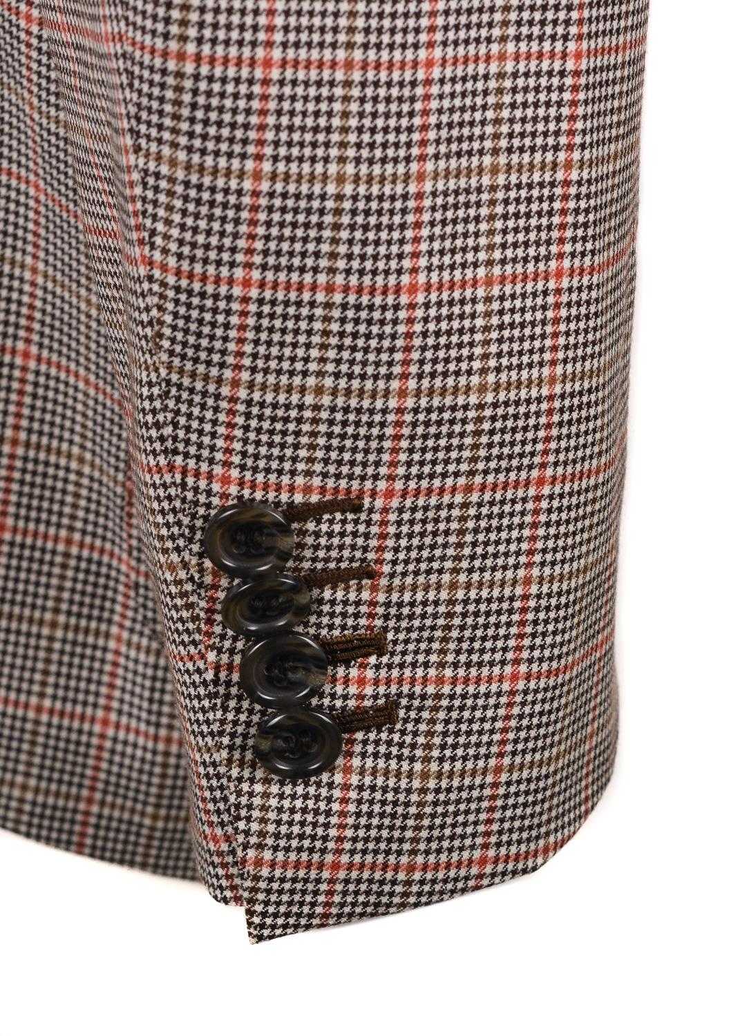 Brioni Men Brown Wool Houndstooth Check Colosseo Sportscoat In New Condition For Sale In Brooklyn, NY