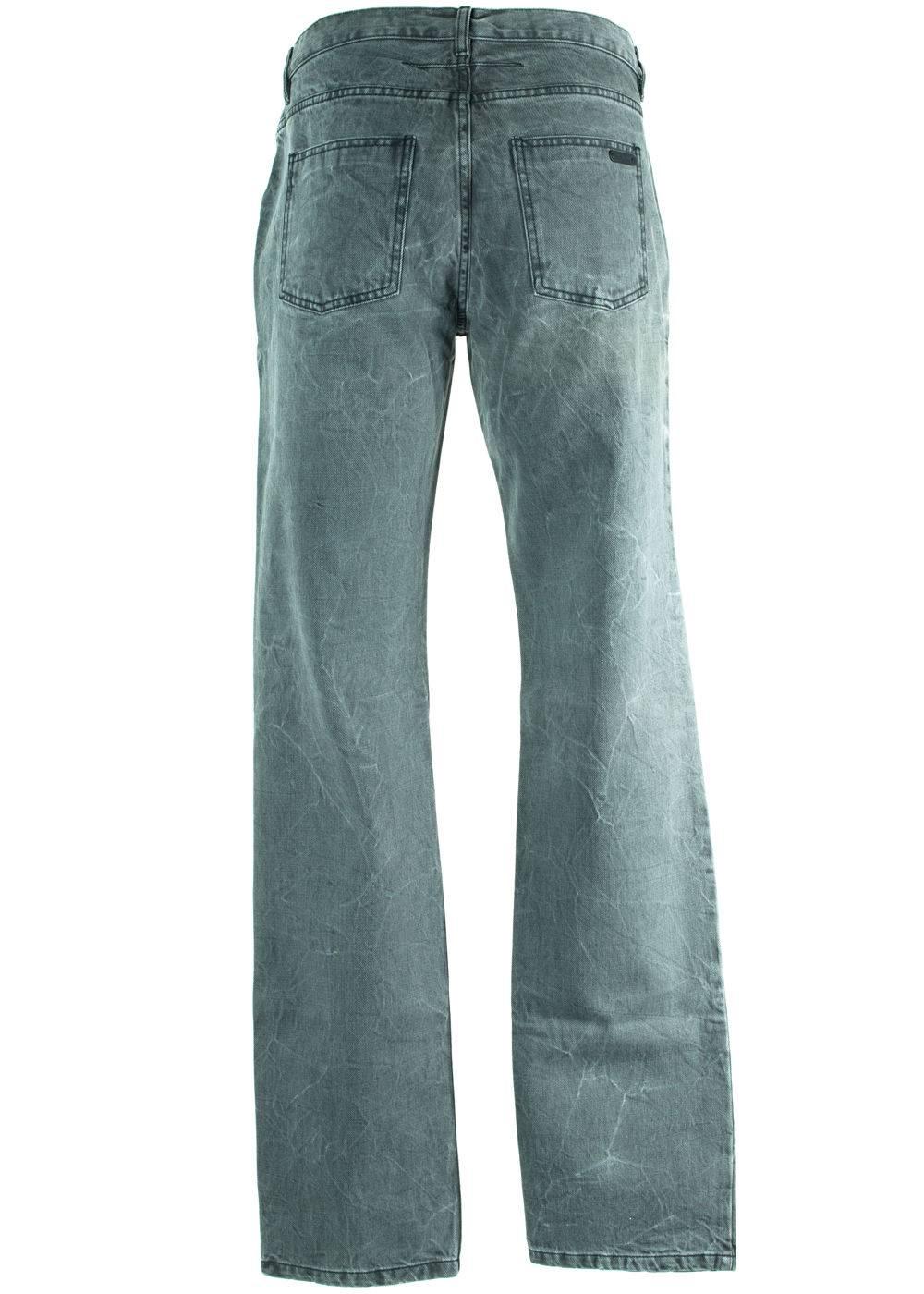 Givenchy Men's 100% Cotton Ash Gray Denim Jeans  In New Condition For Sale In Brooklyn, NY