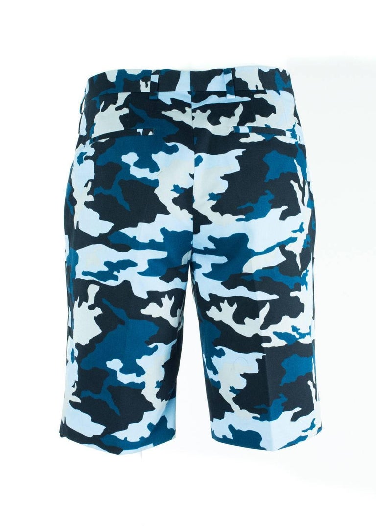 Givenchy Men's Blue Cotton Camouflage Board Shorts For Sale at 1stDibs ...