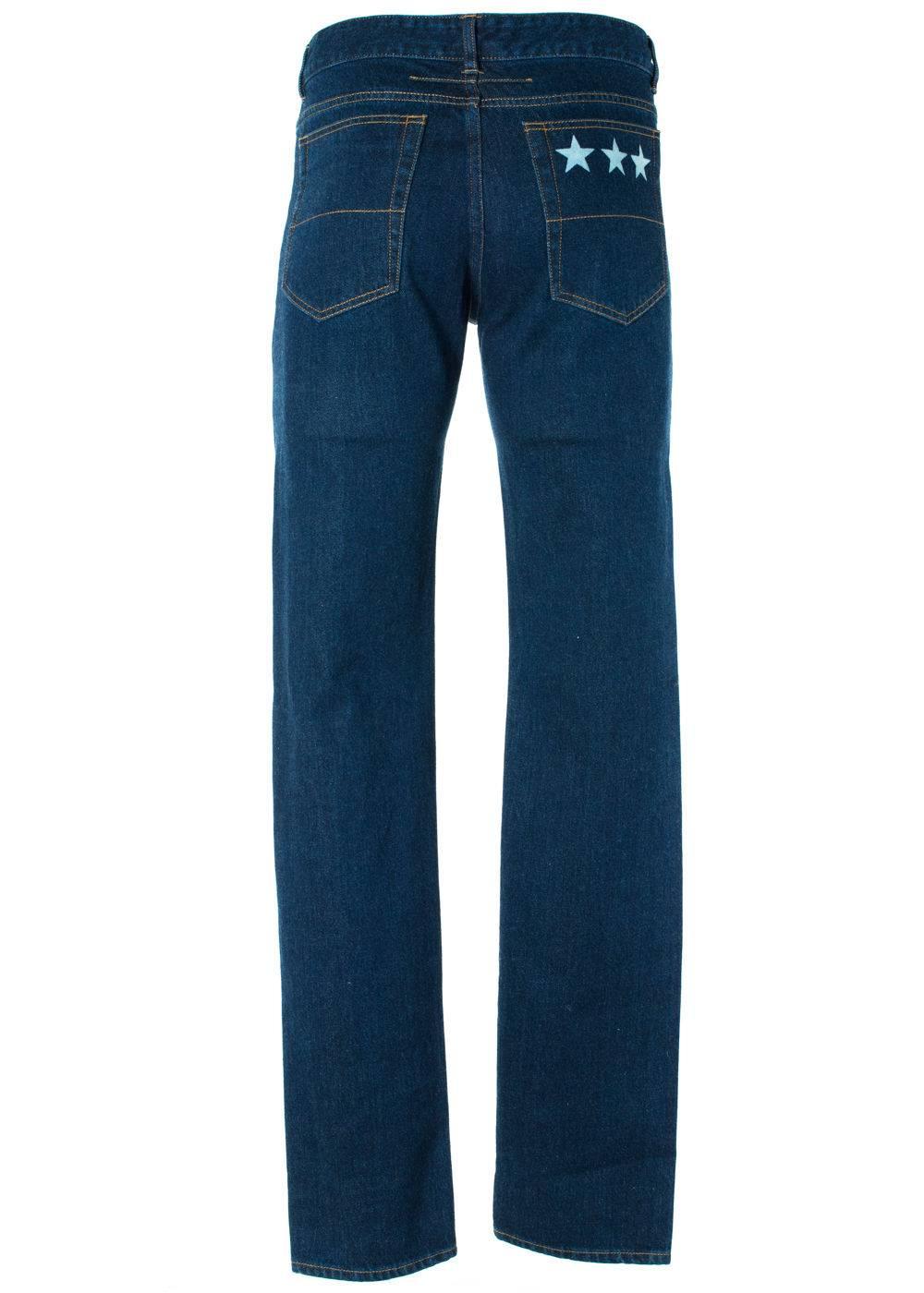 Brand New Givenchy Men's Jeans
Original Tags
Retails in Stores & Online for $625
Men's Size US 30 Fits True to Size

Trendy casual jeans from fashion house Givenchy with signature star accents on the back of the bottoms. Perfect for a casual day out