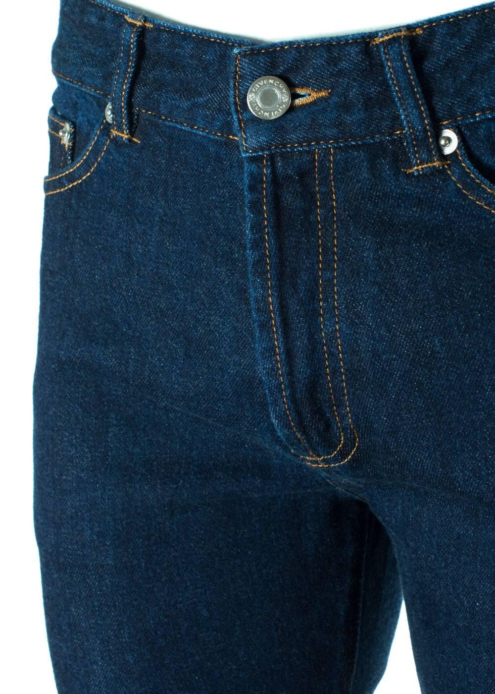 Givenchy Men's Medium Blue W/ Star Accent Denim Jeans  For Sale 1