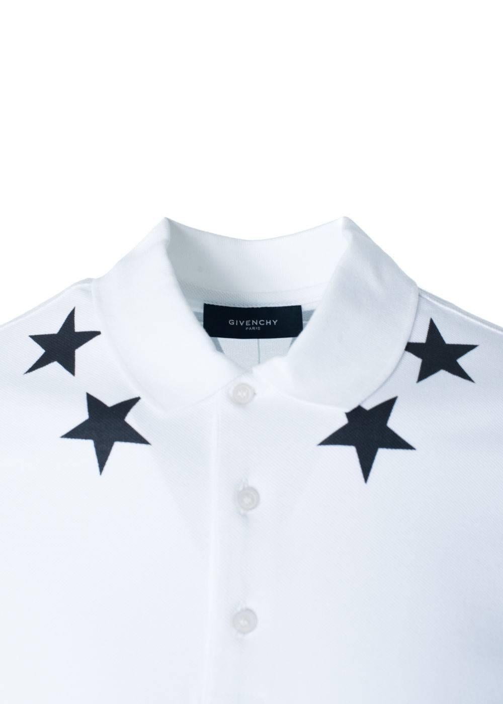 Brand New Givenchy Men's Polo
New in Bag with Original Tags
Retails in Stores & Online for $550
Men's Size XXL Fits True to Size

Givenchy's 100% cotton polo top with star embroideries throughout the shirt. The textiles are perfect for any season