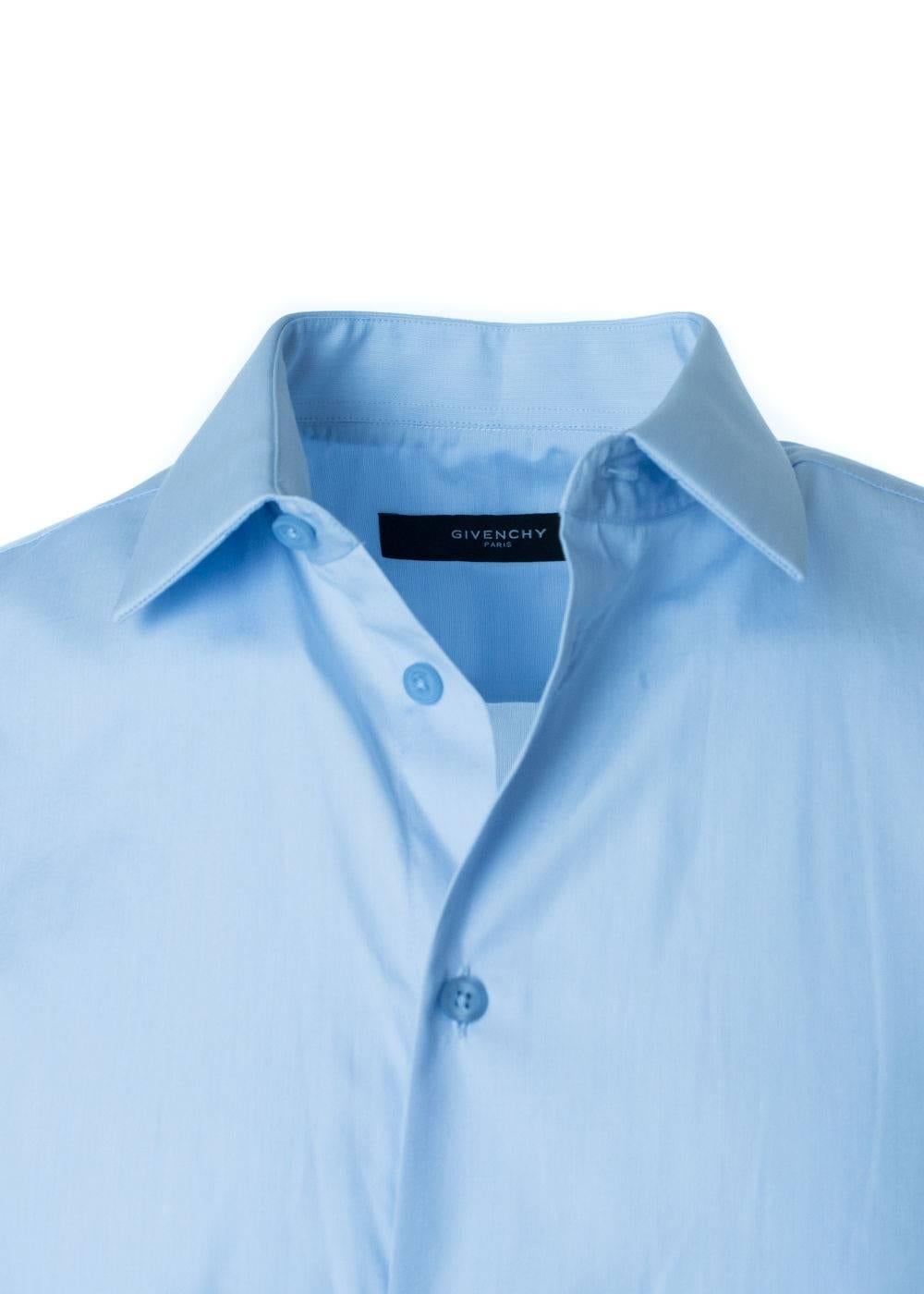 Brand New Givenchy Men's Button Down
Original Tags
Retails in Stores & Online for $495
Men's Size E40 (XXS) Fits True to Size

Classic blue denim button down from fashion house Givenchy with a twist in style. Pair it with your go to bottoms or