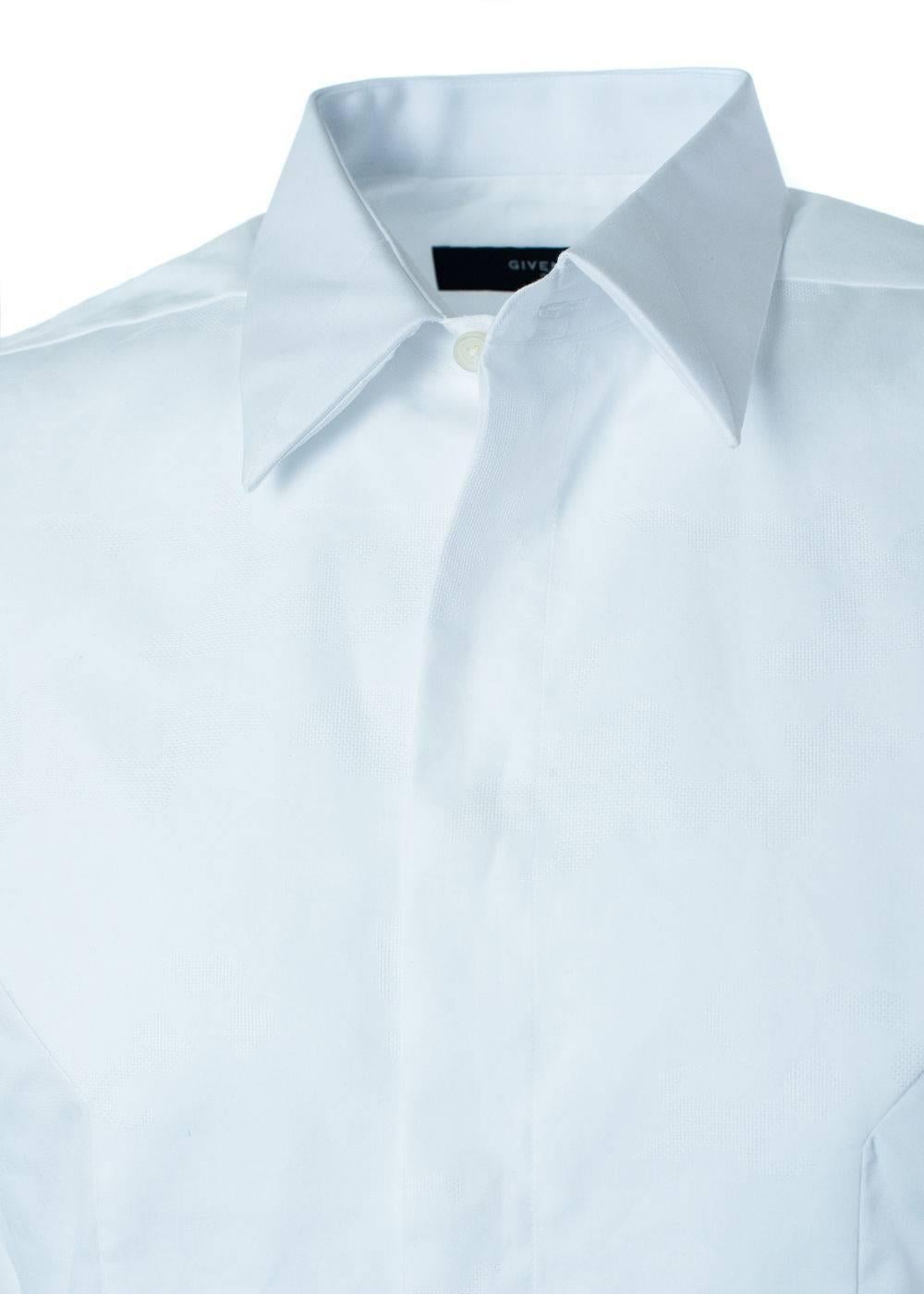 Brand New Givenchy Men's Button Down 
Original Tags
Retails in Stores & Online for $730
Men's Size E44 (S) Fits True to Size

Every man needs a classic white button down for those professional settings or dressy outings. This Givenchy button down is